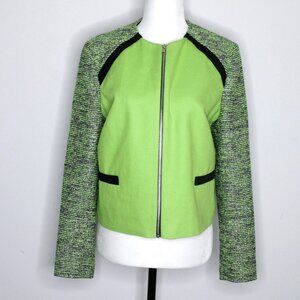 Helene Berman  London Hot Green Tweed Blazer Size S